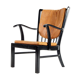 Fritz Hansen chair in 70s leather