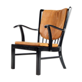 Fritz Hansen chair in 70s leather