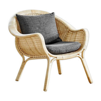 Madame chair in 50s Danish design rattan by Nanna Ditzel