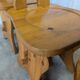 Vintage Alpine Wooden Chairs (Set of 4) Heart Cut-Out