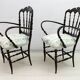 Giuseppe Gaetano Descalzi Midcentury Italian Chiavari Sofa and 2 Armchairs