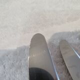 11 silver-plated dessert knives, Ercuis goldsmith, Roses model, Louis XVI style