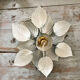 Green and gold flower wall lamp