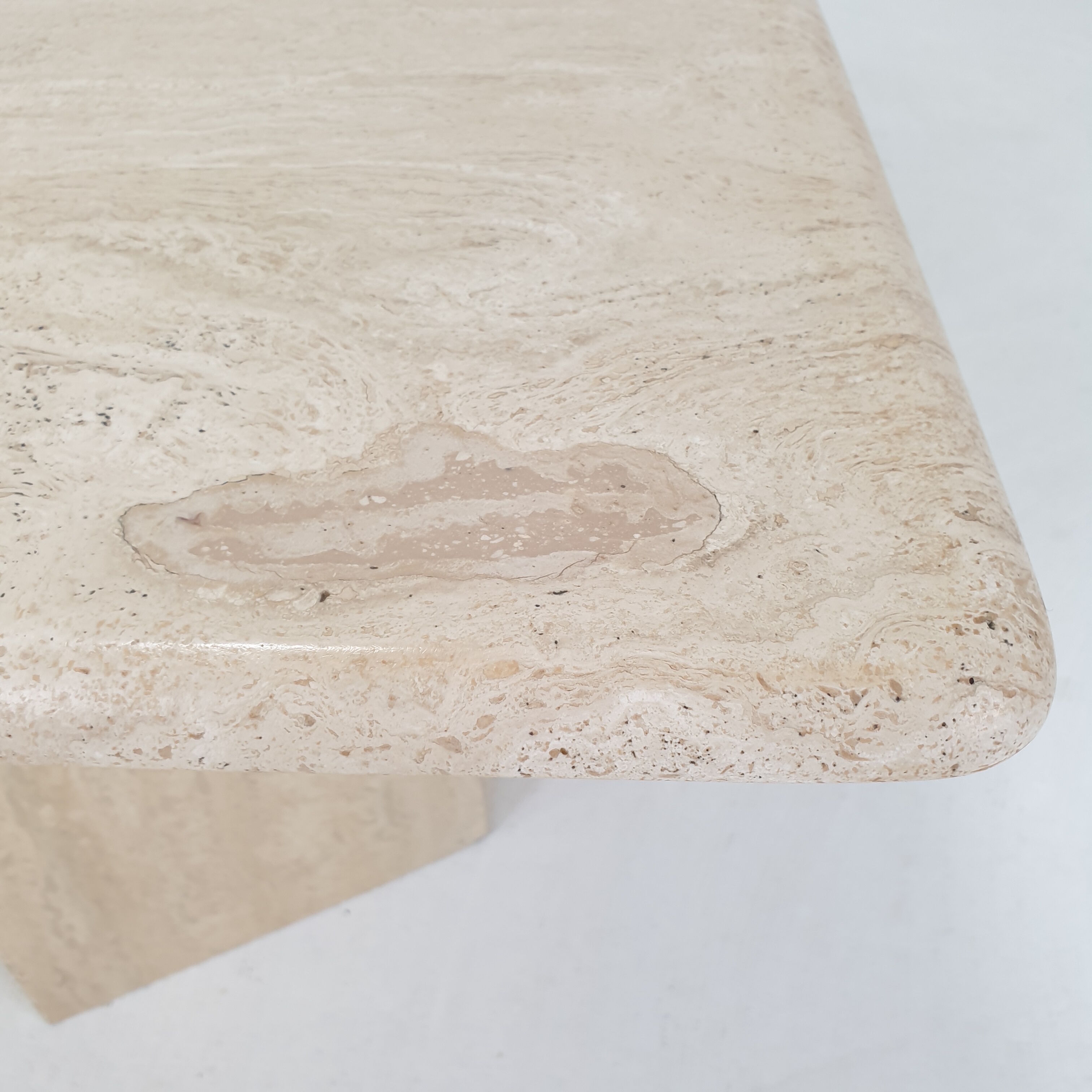 Italian Travertine Coffee Table, 1980's