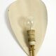 Mid Century Modern brass wall lamp with perforated metal sheet lampshades