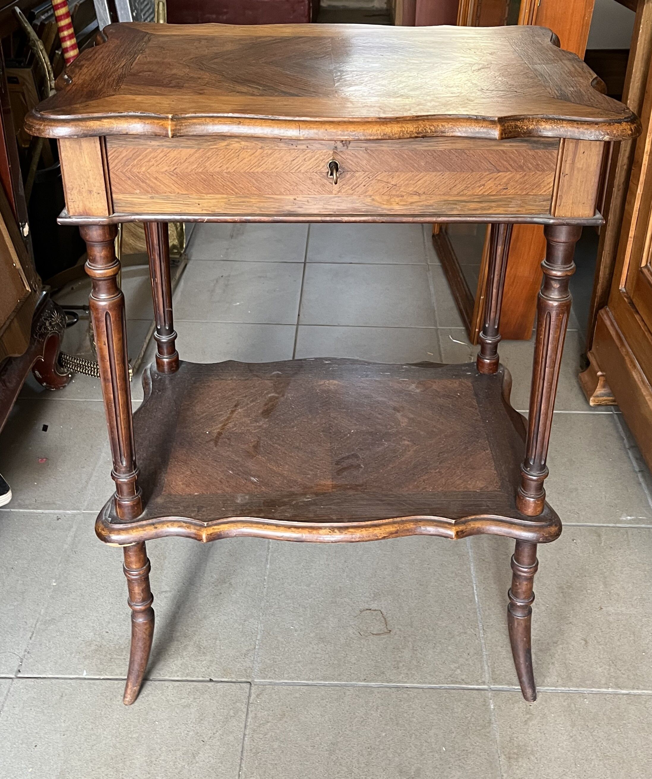 Old wooden seamstress