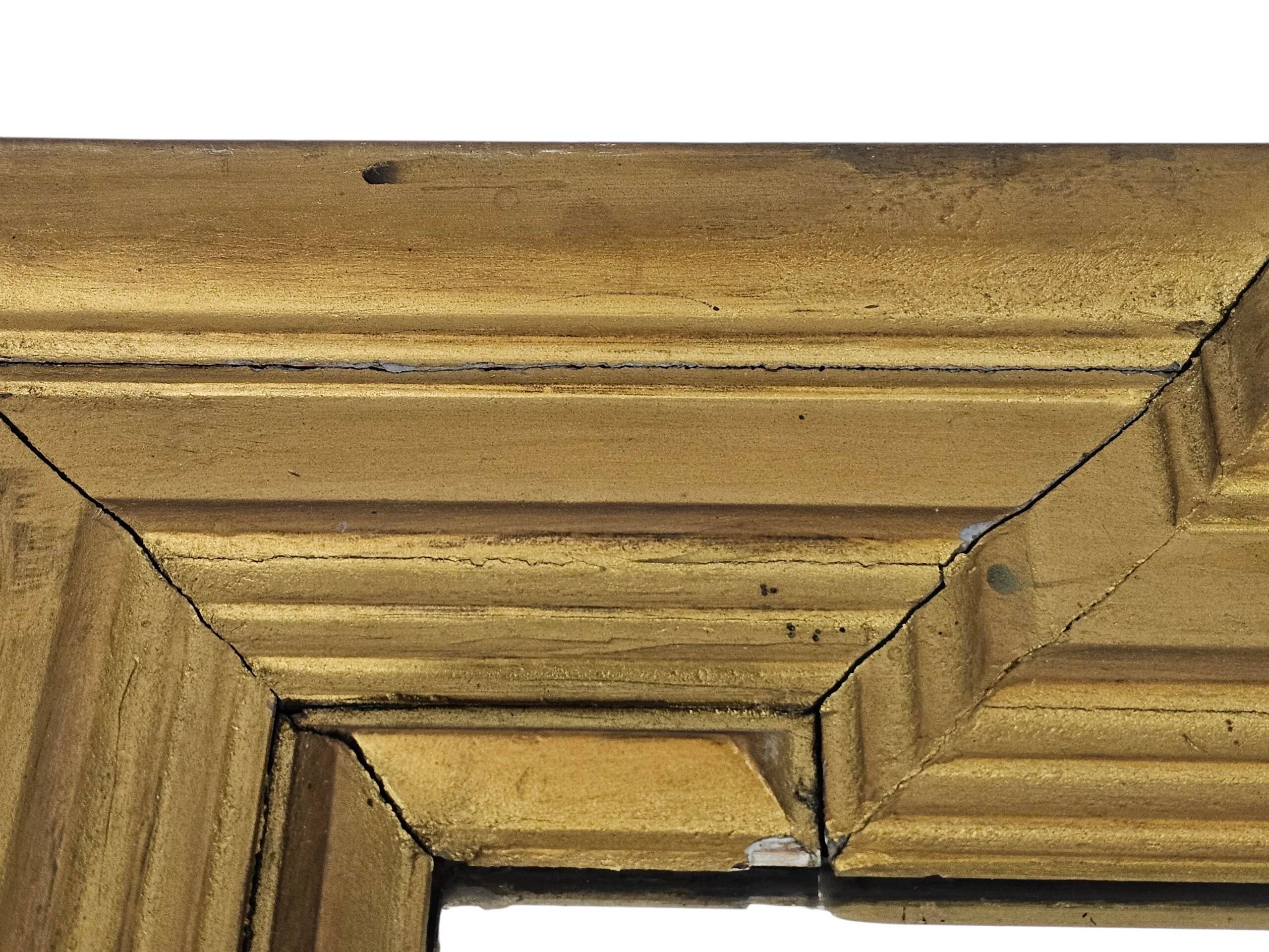 Art déco – Miroir tabernacle – doré – verre taillé – 19e siècle