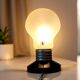 1990 ikea table lamp – vintage bulb shape in frosted glass