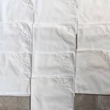 Ancienne nappe + 10 serviettes linge de table