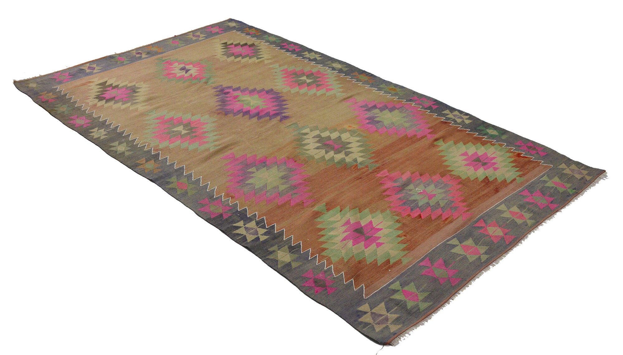 Anatolian handmade kilim rug 300 cm x 195 cm