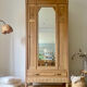 Parisian art deco cabinet 1930 in raw wood