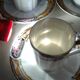Service à café porcelaine fine art déco 21 pièces Limoges