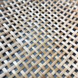 Set of 2 rattan and bamboo baskets