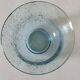 Bubble glass bowl signed Verrerie de Biot – Light blue