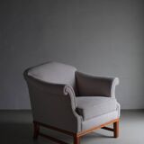 Gray boucle lounge chair | Sweden | 1940s