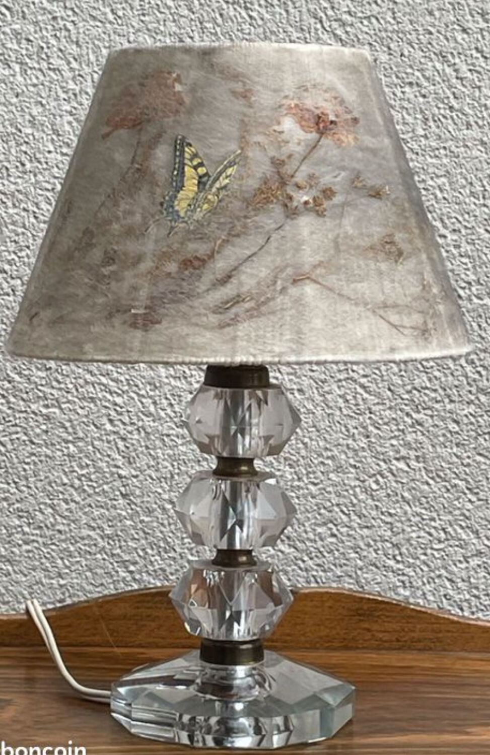 Paire d’abats- jour artisanale vintage