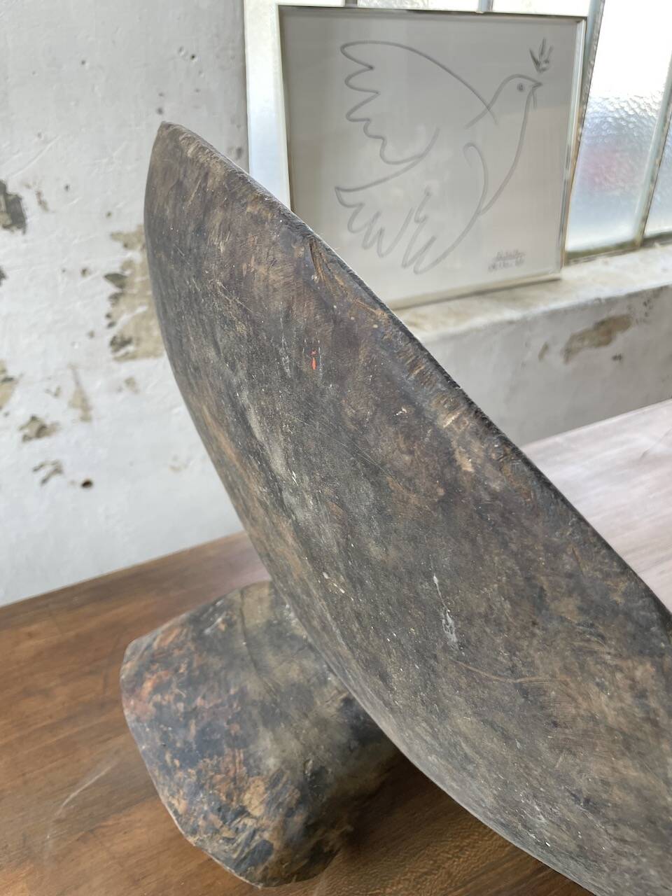 XL wooden Tuareg dish