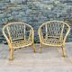 Paire de fauteuils en rotin adulte
