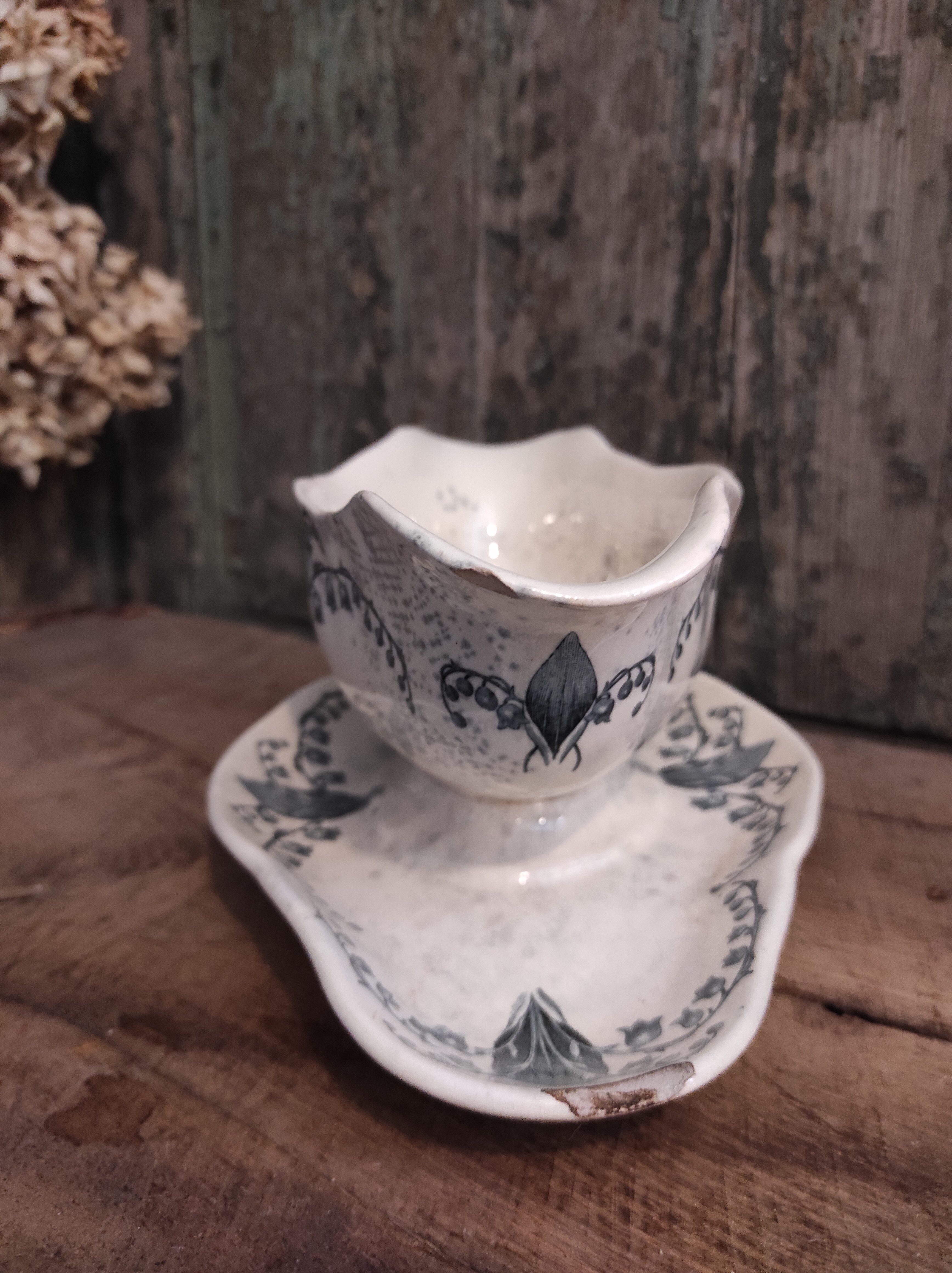 French vintage sauce boat, Muguet, from Longchamp