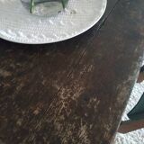 Old solid wood farm table