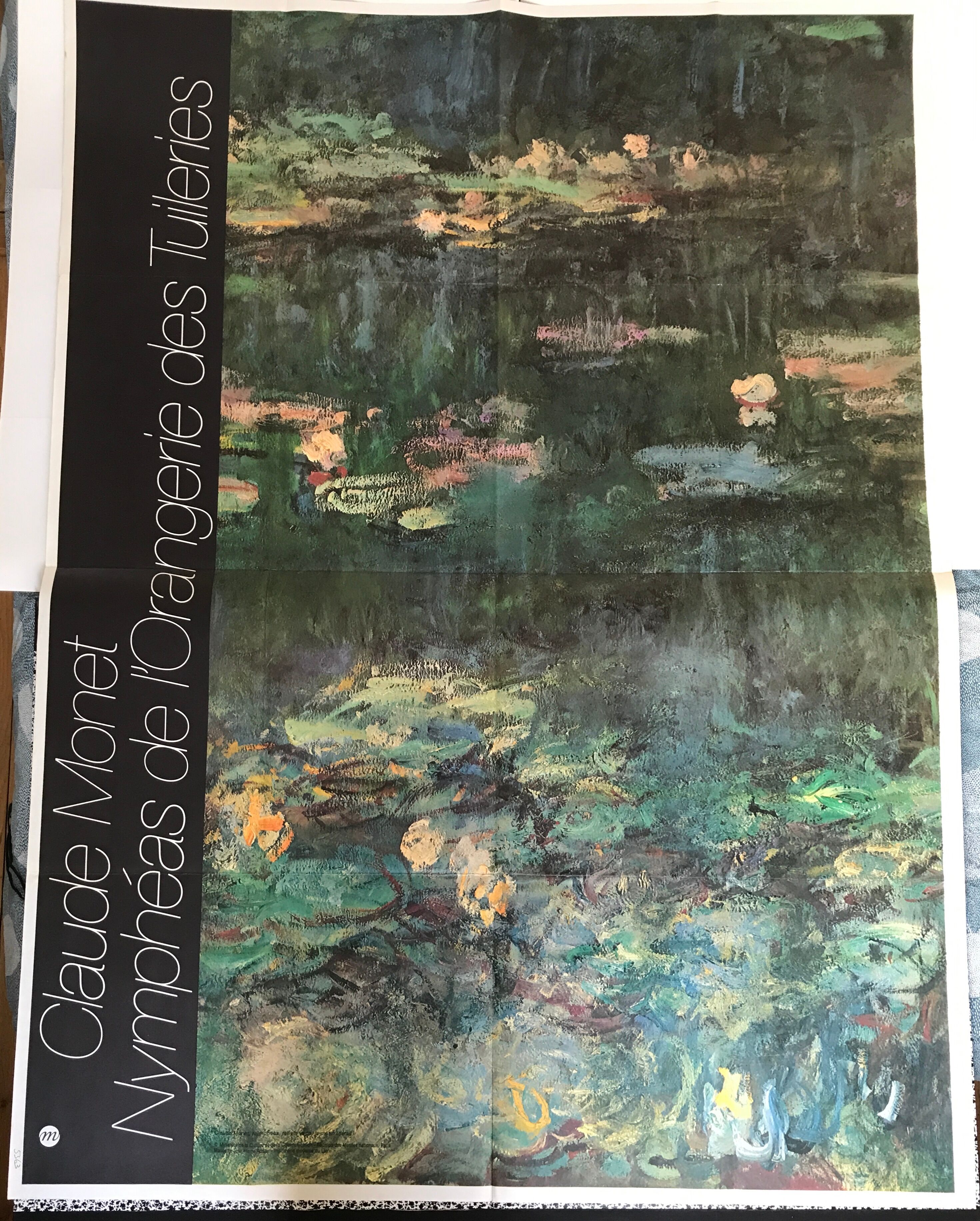 Exhibition poster, 1981. Monet's Water Lilies at the Orangerie (large format)