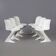 White Kangaroo Chairs by Ernst Moeckl for Horn, 1960s | Set of 6