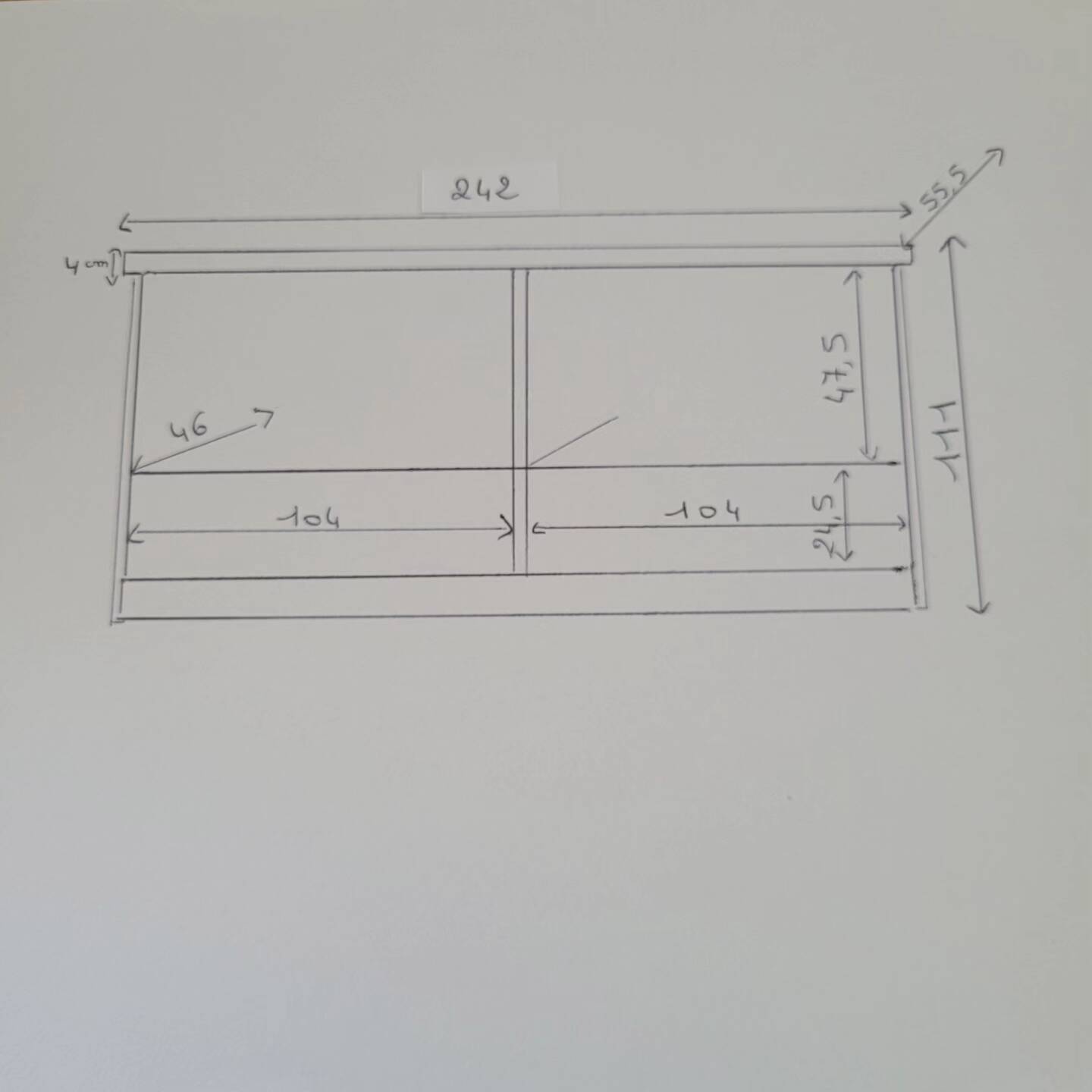 Refurbished counter/bar