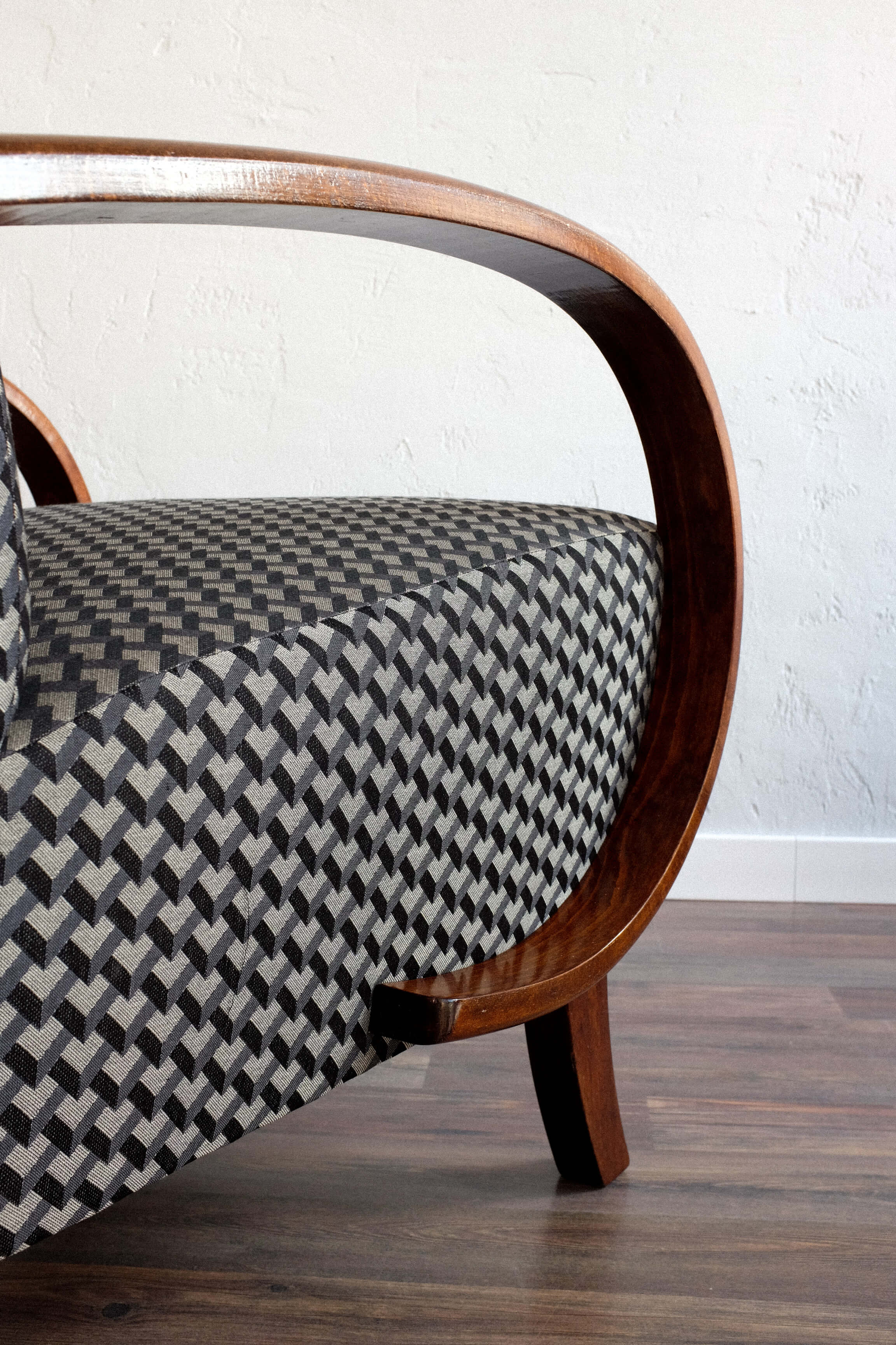 Vintage Czechoslovak Armchair by Jindřich Halabala, 1950s