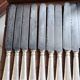 12 large silver-plated metal knives by Christofle 1860 monogrammed Palace Arcachon
