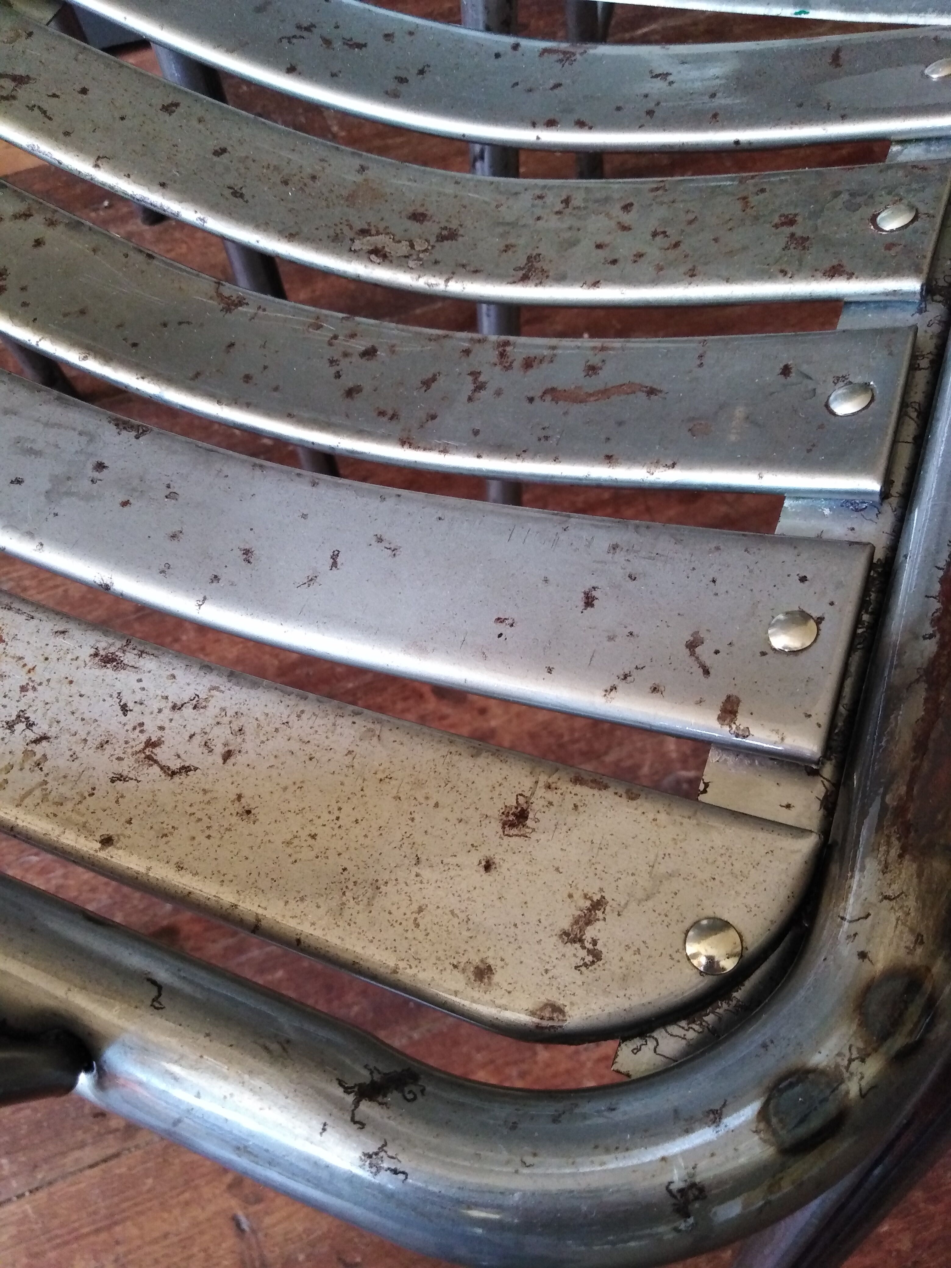 6 Tolix bistro chairs