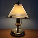 Vintage brass and glass lamp from the 70s