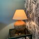 Lampe de chevet en bois naturel vintage
