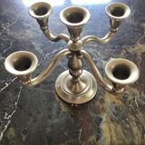 Royal Holland pewter candle holder with five candles dimension: height -20cm- width -18cm-