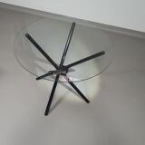 Italian folding table 80's aluminium frame