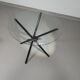 Italian folding table 80's aluminium frame