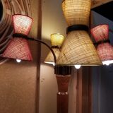 Vintage floor lamp with diabolos, 50s