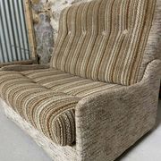 Vintage convertible armchair into a guest bed