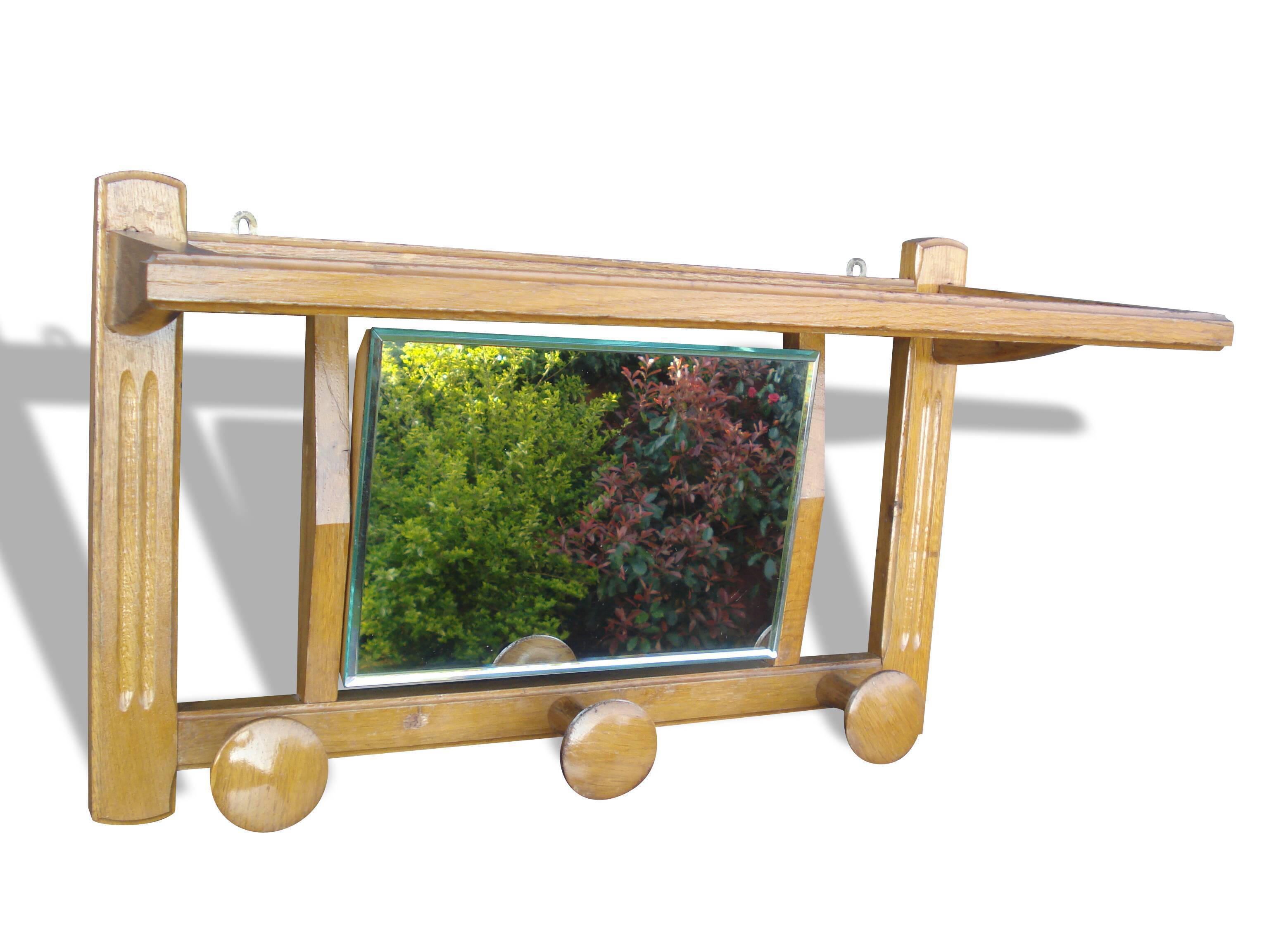 Coat rack with mirror 50s