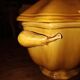 Covered vegetable dish Proceram Art Faience Provence ochre – 1970s Rare