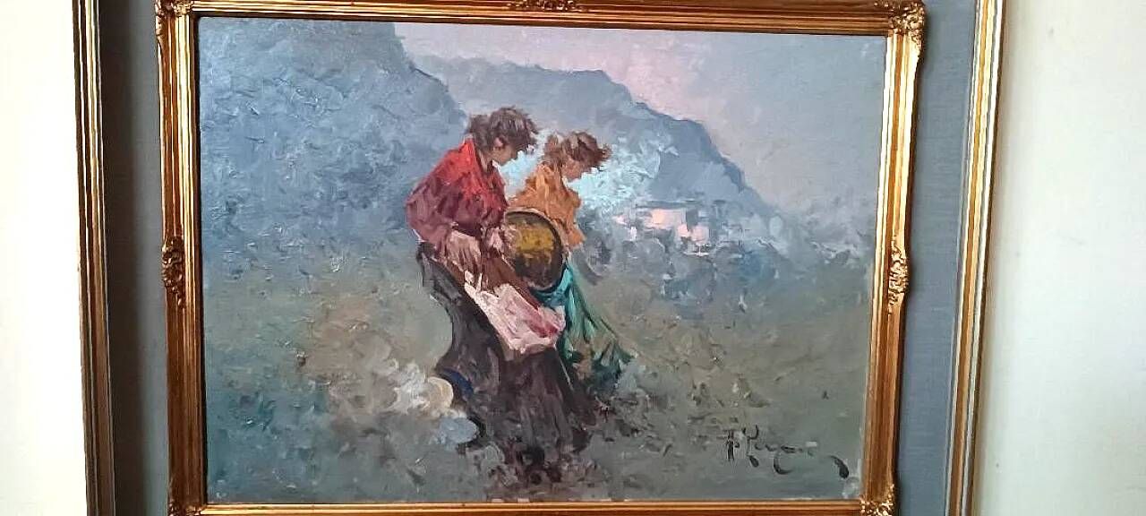 Painting, oil on canvas with frame, 1960s