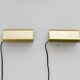 Vintage Brass Wall Sconces Örsjö, Mid-Century Modern Style, circa 1965