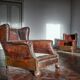 20th century Chesterfield armchairs with wings