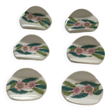 Set of six knife holders porcelain of Paris