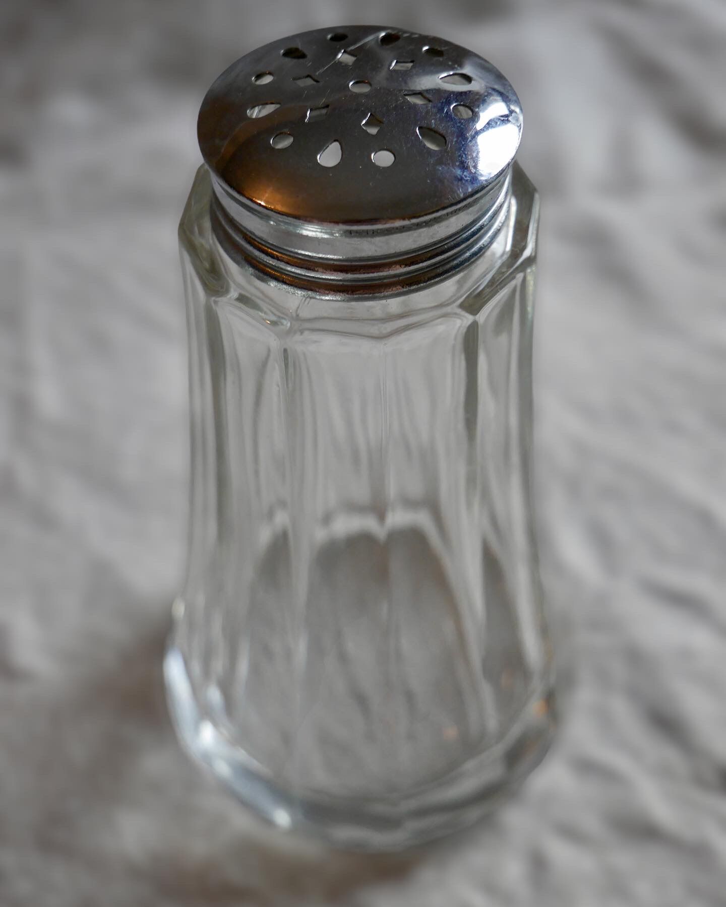 Large glass salt shaker