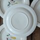 Vintage dessert plates – floral bouquet – French earthenware