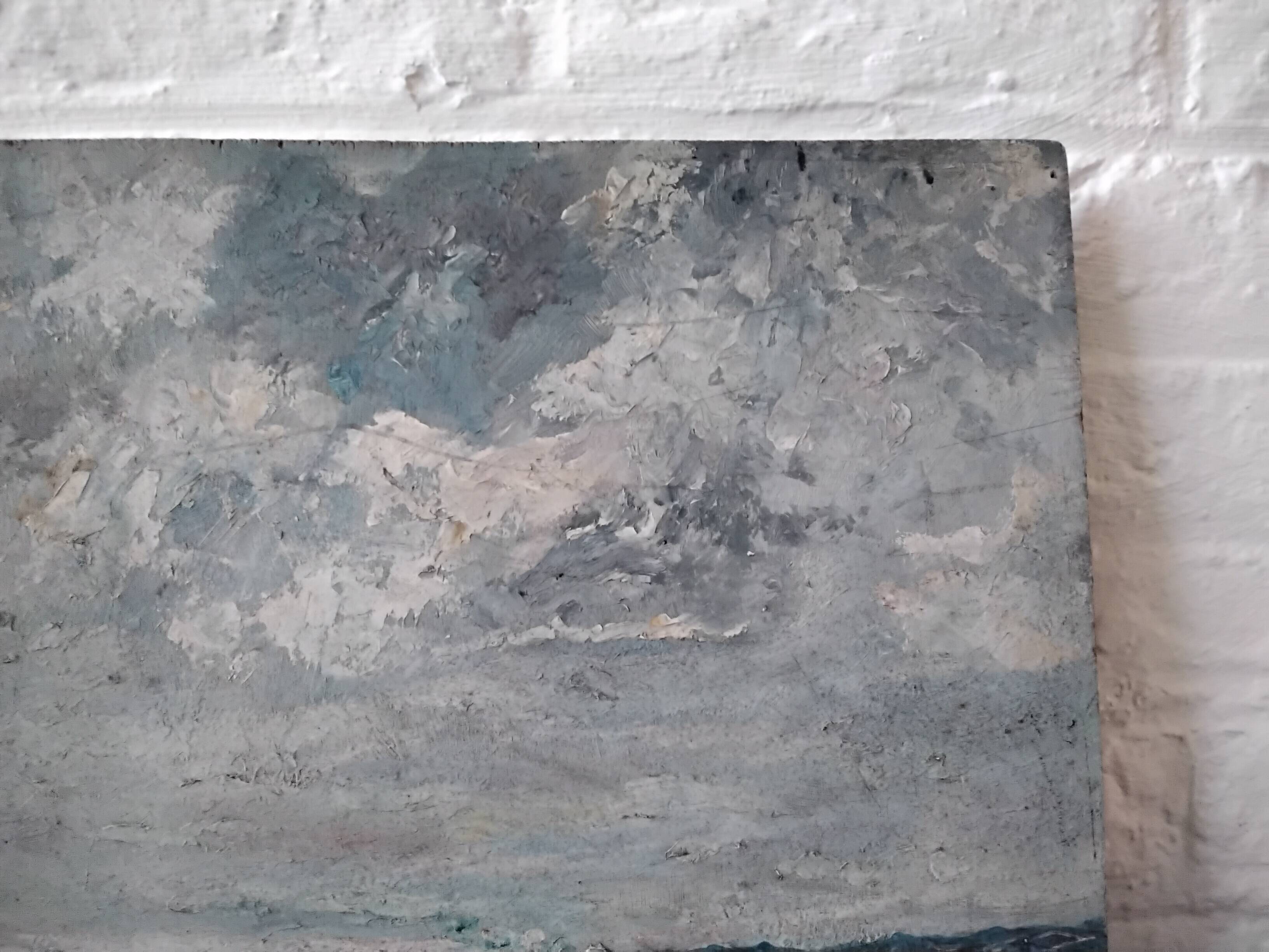 Oil on seascape panel