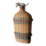 Wicker woven bottle