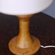 Sculptural Anthroposophical Wooden Table Lamp. 1970s