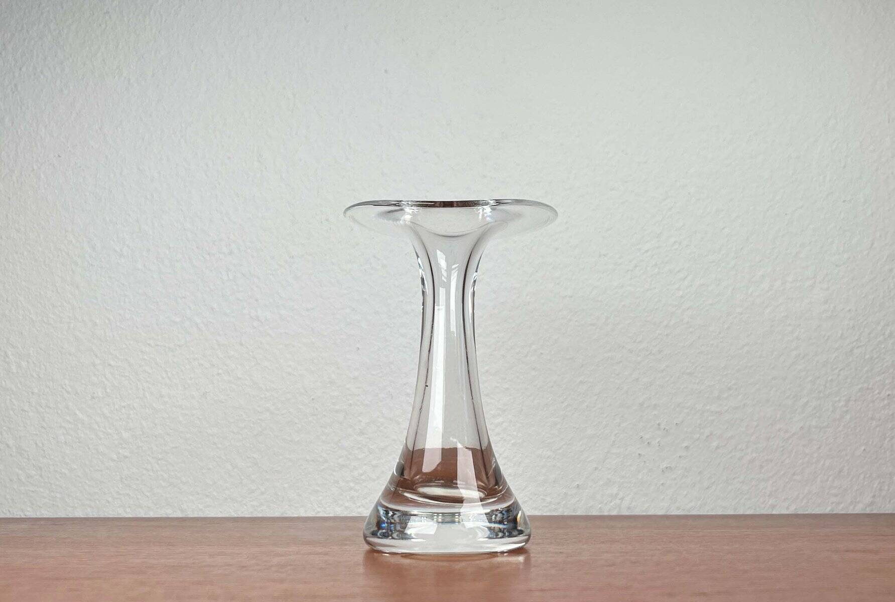 Vintage glass vase from the German Flamingo series by Peill & Putzler, 1970s.