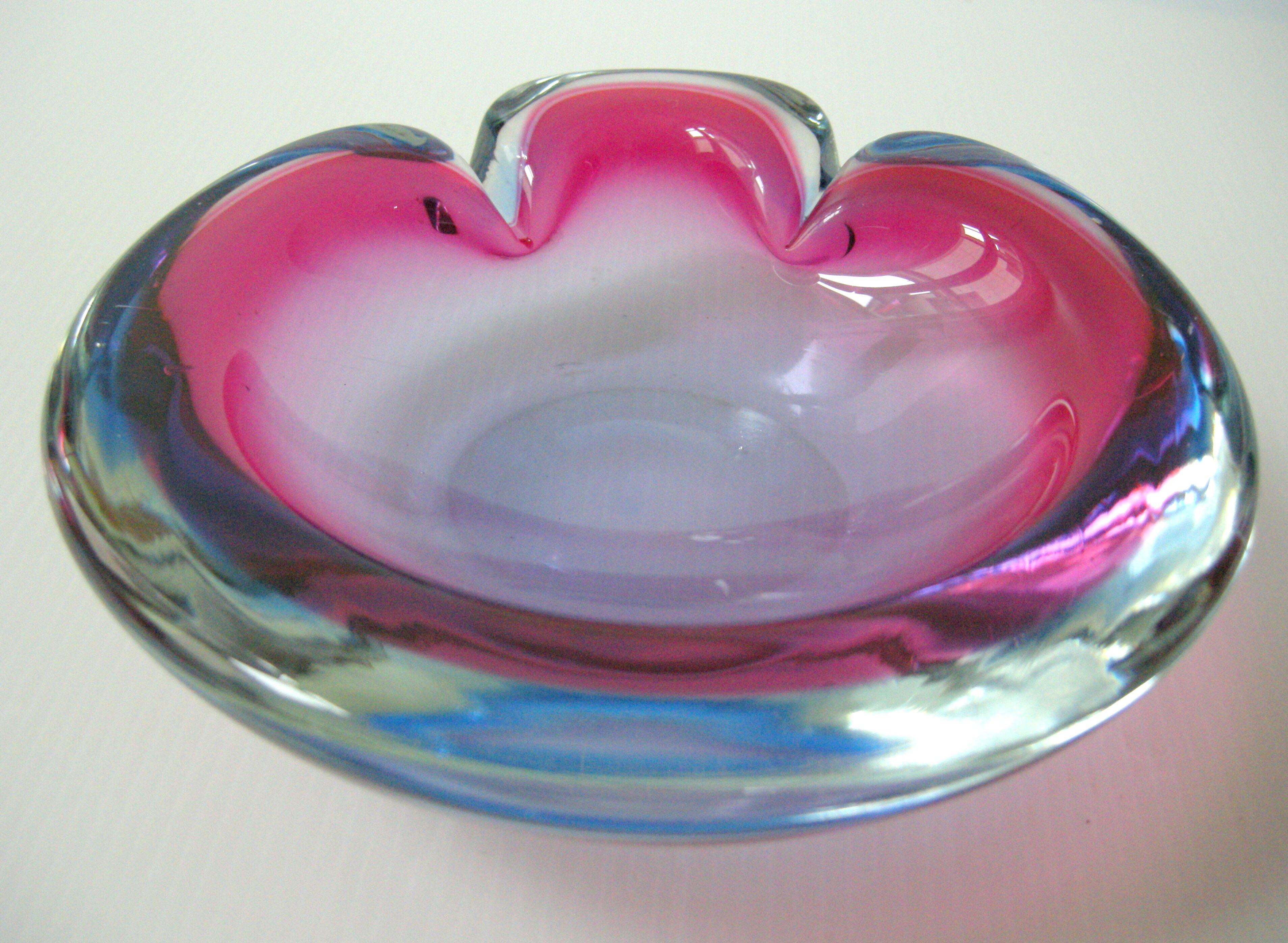 Vintage Murano glass ashtray